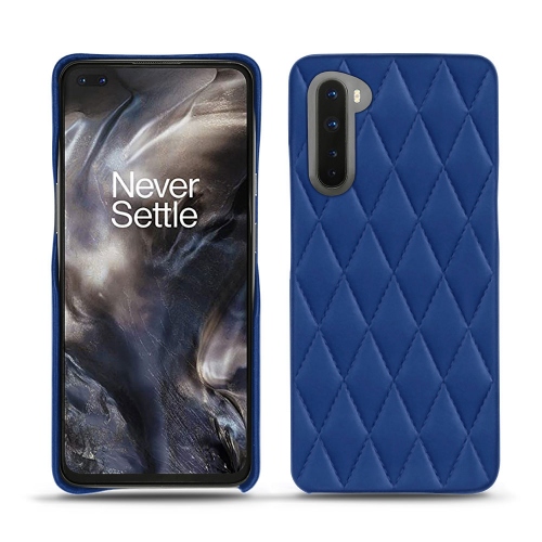 Gusci in pelle per OnePlus NordBleu océan - Couture ( Nappa - Pantone #15458a) 
