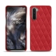 Coque cuir OnePlus Nord - Rouge troupelenc - Couture