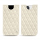 Apple iPhone 12 Pro Max leather pouch - Blanc escumo - Couture