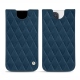 Pochette cuir Apple iPhone 12 Pro Max - Blu mediterran - Couture
