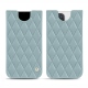 Apple iPhone 12 Pro leather pouch - Bleu ciel - Couture ( Nappa - Pantone 277C ) 