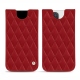 Custodia in pelle Apple iPhone 12 Pro - Rouge - Couture ( Nappa - Pantone 199C ) 