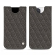 Funda de piel Apple iPhone 12 Pro - Anthracite - Couture ( Pantone 424C ) 