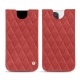 Apple iPhone 12 Pro leather pouch - Cerise vintage - Couture
