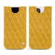 Apple iPhone 12 Pro leather pouch - Jaune soulèu - Couture
