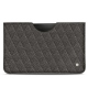 Pochette cuir Samsung Galaxy Tab S7+ - Anthracite - Couture ( Pantone 424C ) 