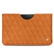 Samsung Galaxy Tab S7+ leather pouch - Mandarine vintage - Couture