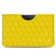 Pochette cuir Samsung Galaxy Tab S7+ - Jaune fluo - Couture