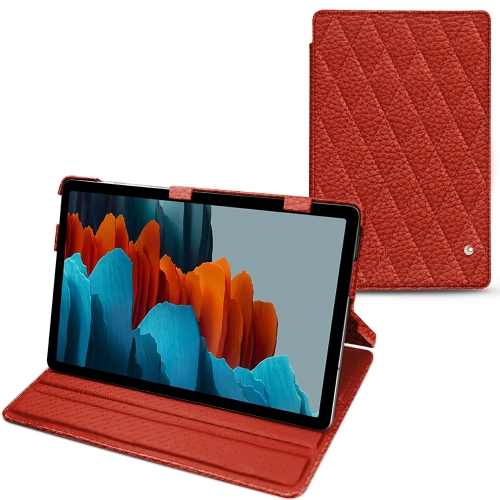  Capas Horizontais para Samsung Galaxy Tab S7 PlusPapaye - Couture ( Pantone #b54317 ) 