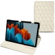 Custodia in pelle Samsung Galaxy Tab S7+ - Blanc escumo - Couture