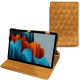 Samsung Galaxy Tab S7+ leather case - Or Maïa - Couture