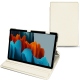 Housse cuir Samsung Galaxy Tab S7+ - Blanc PU
