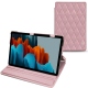 Housse cuir Samsung Galaxy Tab S7 - Rose - Couture ( Nappa - Pantone 2365C ) 