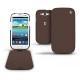 Samsung GT-i9300 Galaxy S III  leather case - Châtaigne ( Pantone 476C ) 