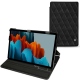 Housse cuir Samsung Galaxy Tab S7 - Negre poudro - Couture