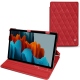 Housse cuir Samsung Galaxy Tab S7 - Rouge troupelenc - Couture