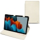 Capa em pele Samsung Galaxy Tab S7 - Blanc escumo