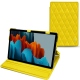 Lederschutzhülle Samsung Galaxy Tab S7 - Jaune fluo - Couture