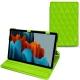 Lederschutzhülle Samsung Galaxy Tab S7 - Vert fluo - Couture