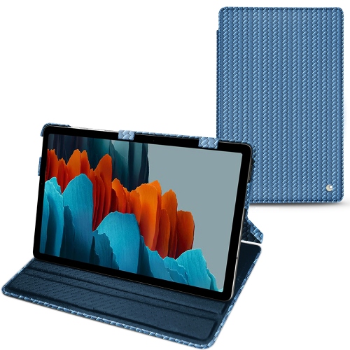 Horizontale Klappenabdeckungen für Samsung Galaxy Tab S7Abaca ishia ( Pantone #395775 ) 