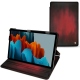 Housse cuir Samsung Galaxy Tab S7 - Rouge Patine