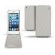 Apple iPhone 5  leather case - Gris - Couture ( Nappa - Pantone W428C ) 