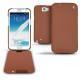 Samsung Galaxy Note 2  leather case - Marron ( Nappa - Pantone 1615C ) 