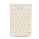 Capa em pele Microsoft Surface Duo com bumper - Blanc - Couture ( Bologna - White ) 