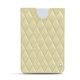 Capa em pele Microsoft Surface Duo com bumper - Beige - Couture ( Nappa - Pantone 7502C ) 