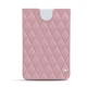 Funda de piel Microsoft Surface Duo con bumper - Rose - Couture ( Nappa - Pantone 2365C ) 