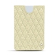 Capa em pele Microsoft Surface Duo com bumper - Ivoire - Couture ( Sleek P C12 - White ) 