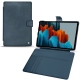 Housse cuir Samsung Galaxy Tab S7+ - Jean vintage ( Roughtcut - Pantone 285U  ) 