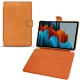 Housse cuir Samsung Galaxy Tab S7+ - Mandarine vintage ( Pantone 165C ) 