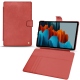 Housse cuir Samsung Galaxy Tab S7+ - Cerise vintage ( Pantone 185C ) 