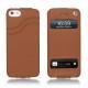 Lederschutzhülle Apple iPhone 5 - Marron ( Nappa - Pantone 1615C ) 