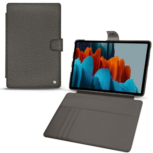 Capas de carteira em pele para Samsung Galaxy Tab S7 PlusAnthracite ( Pantone #41403c ) 