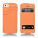 Apple iPhone 5 leather case - Orange ( Nappa - Pantone 1495U ) 
