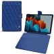 Funda de piel Samsung Galaxy Tab S7+ - Bleu océan - Couture ( Nappa - Pantone 293C ) 