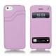 Apple iPhone 5 leather case - Lilas ( Nappa - Pantone 2645U ) 