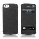 硬质真皮保护套 Apple iPhone 5 - Dark vintage ( Roughtcut - Black#5256 ) 