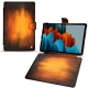 Housse cuir Samsung Galaxy Tab S7+ - Fauve Patine