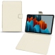 Samsung Galaxy Tab S7+ leather case - Blanc PU