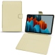 Funda de piel Samsung Galaxy Tab S7+ - Beige PU