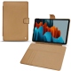 Samsung Galaxy Tab S7+ leather case - Beige Veggie