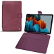 가죽 커버 Samsung Galaxy Tab S7 - Prune vintage ( Pantone 512C ) 