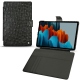 Custodia in pelle Samsung Galaxy Tab S7 - Autruche nero