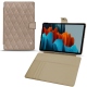 Housse cuir Samsung Galaxy Tab S7 - Taupe vintage - Couture