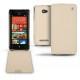 Capa em pele HTC Windows Phone 8X  - Beige ( Nappa - Pantone 7502C ) 