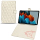 Samsung Galaxy Tab S7 leather case - Blanc escumo - Couture