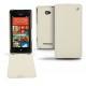 Capa em pele HTC Windows Phone 8X  - Ivoire ( Sleek P C12 - White ) 